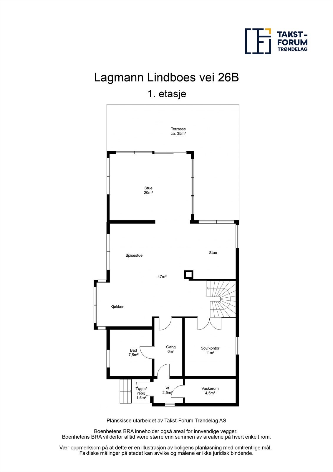 Planskisse 1.etasje Galleribilde