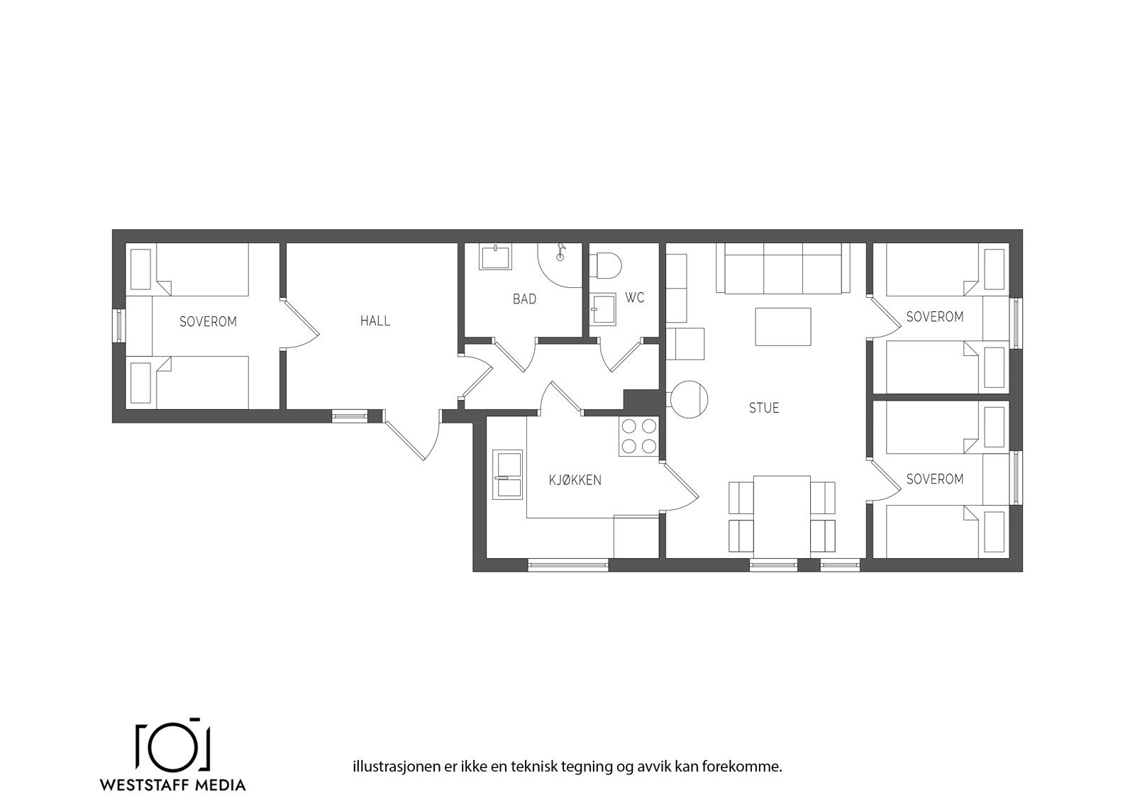 Plantegning Galleribilde