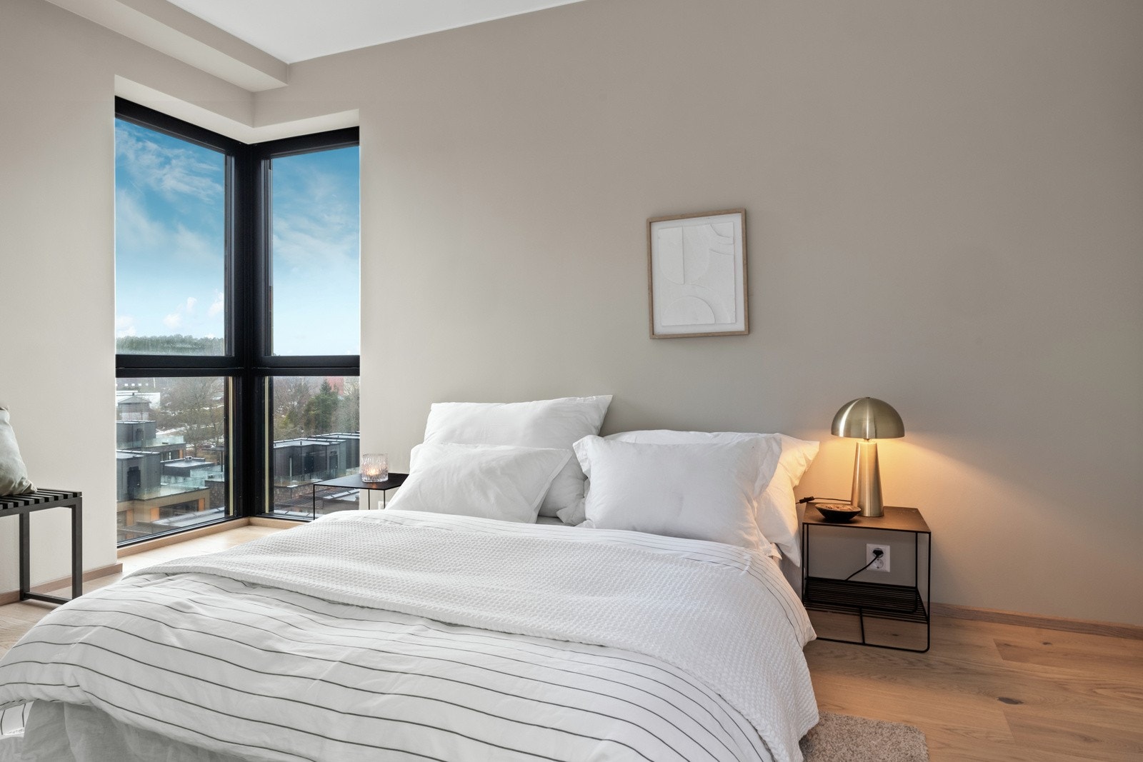 Soverom #1 med flott utsikt på morgen Galleribilde