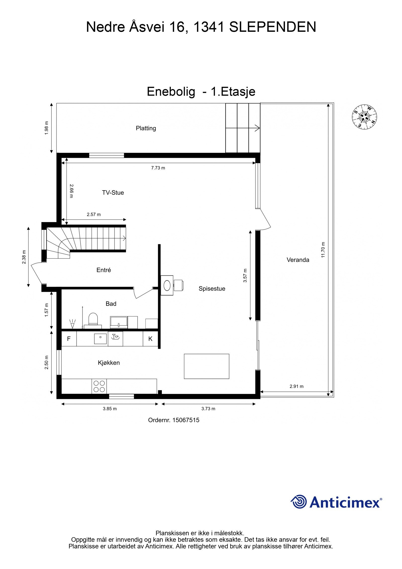 Plantegning 1.Etasje Galleribilde