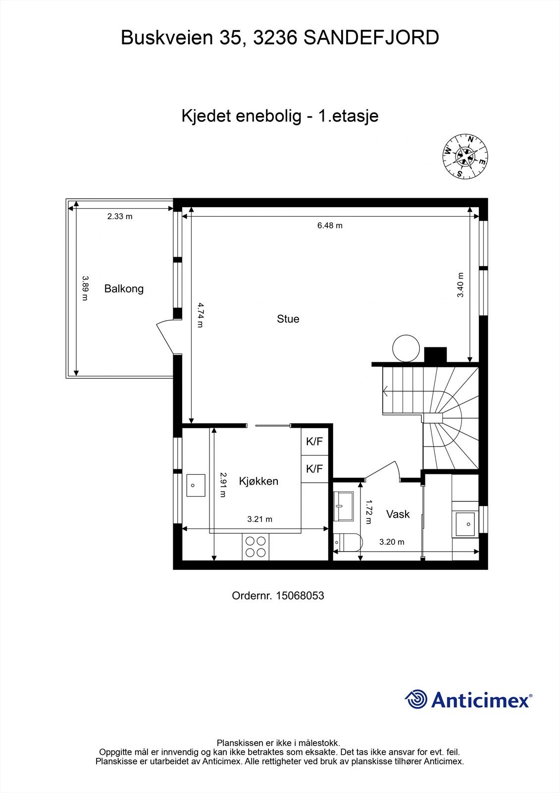 Plantegning - 1.etasje Galleribilde