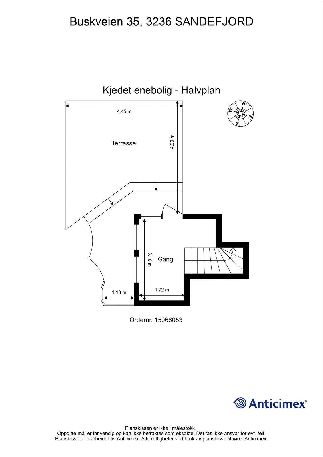 Plantegning - Halvplan Galleribilde