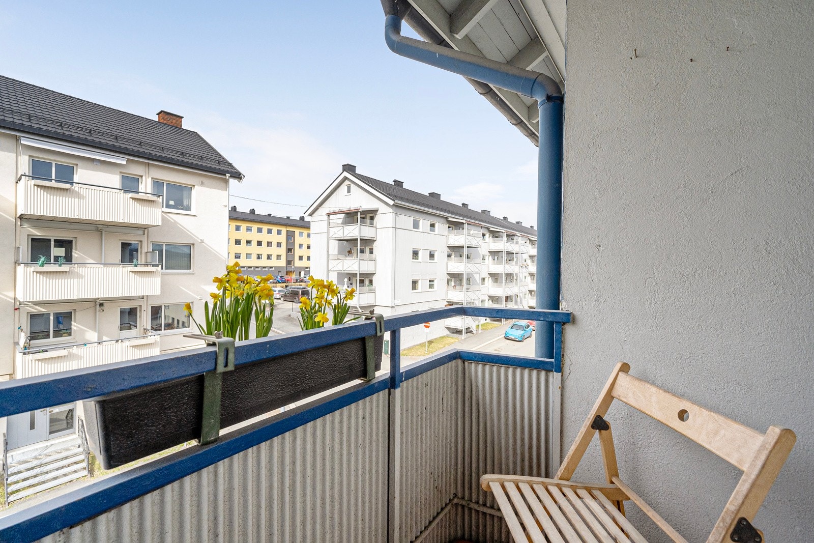 Fra stua er det adkomst til denne balkongen. Galleribilde