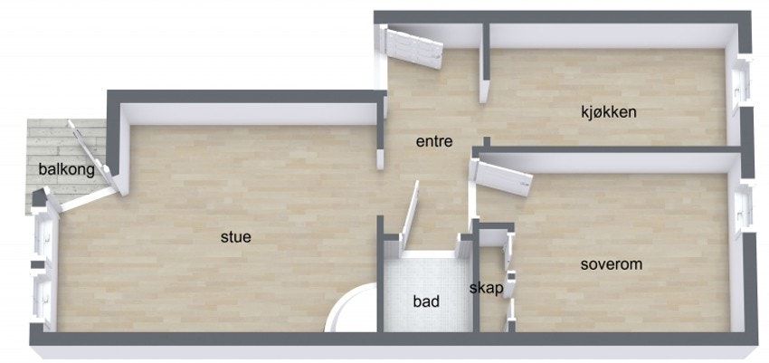 Plantegning. Galleribilde