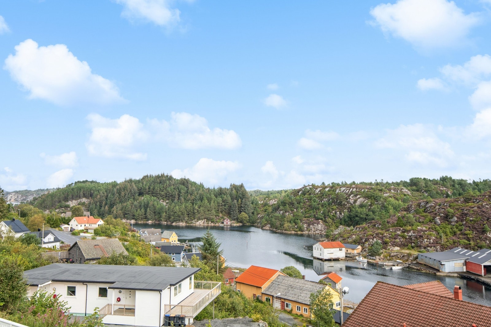 Utsikt fra balkong 2 etasje Galleribilde