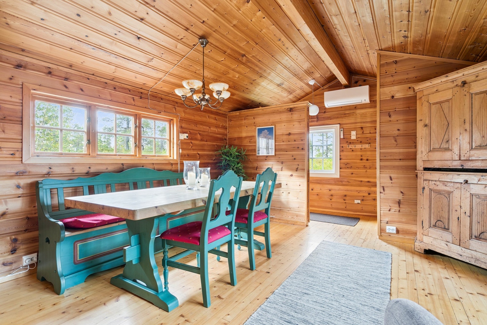 Her er det installert varmepumpe. Galleribilde