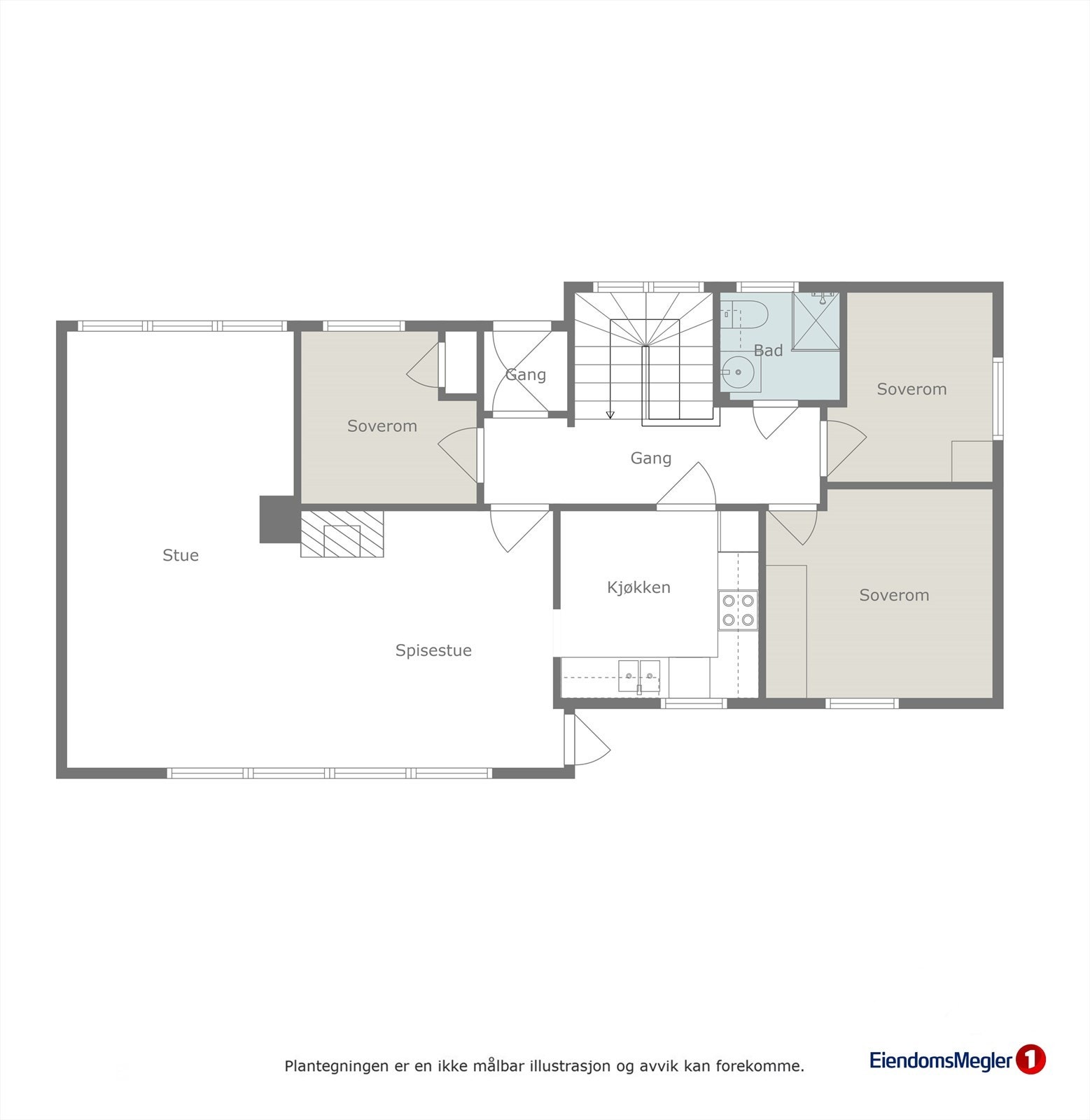 Planløysning hovedetasje Galleribilde