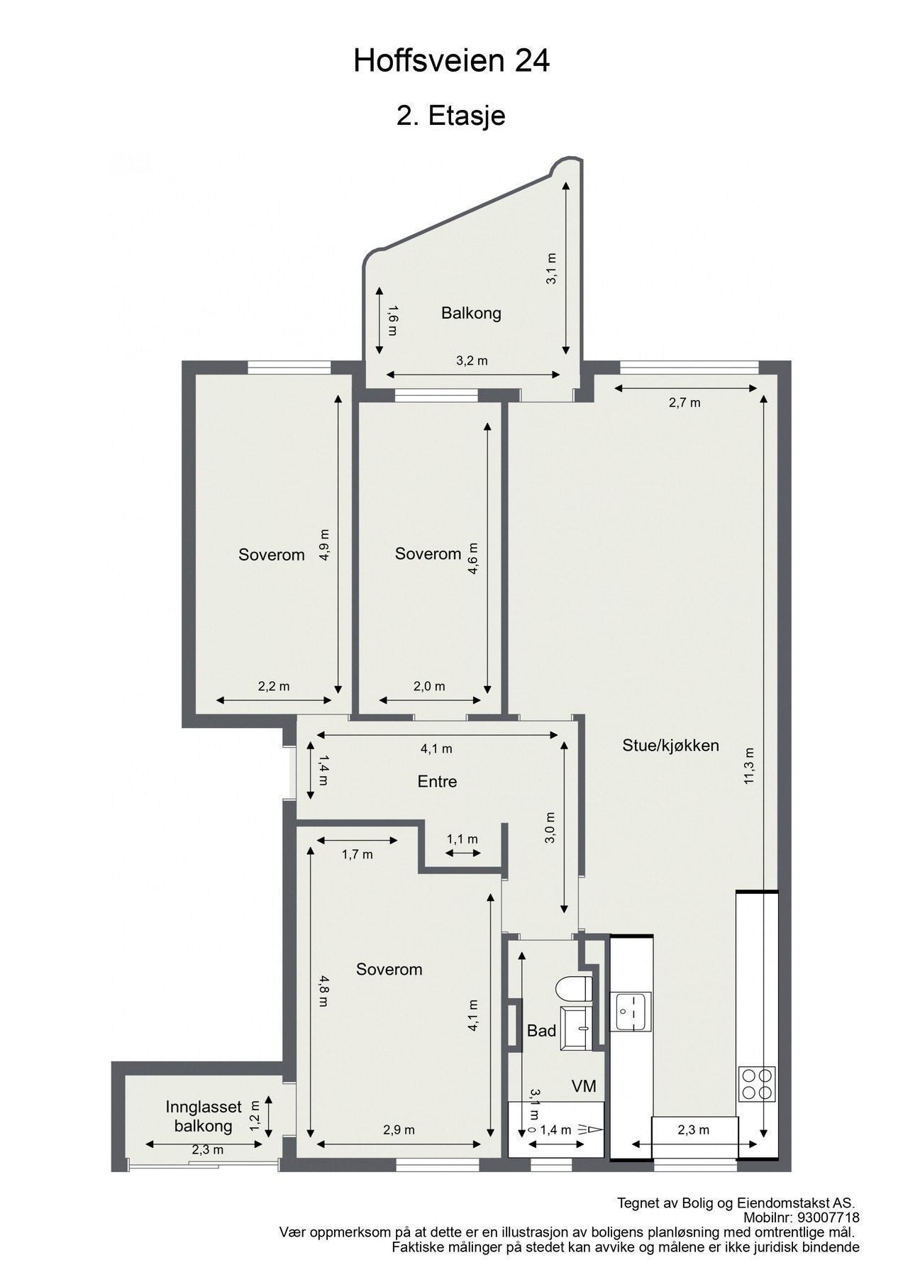 Plantegning Galleribilde