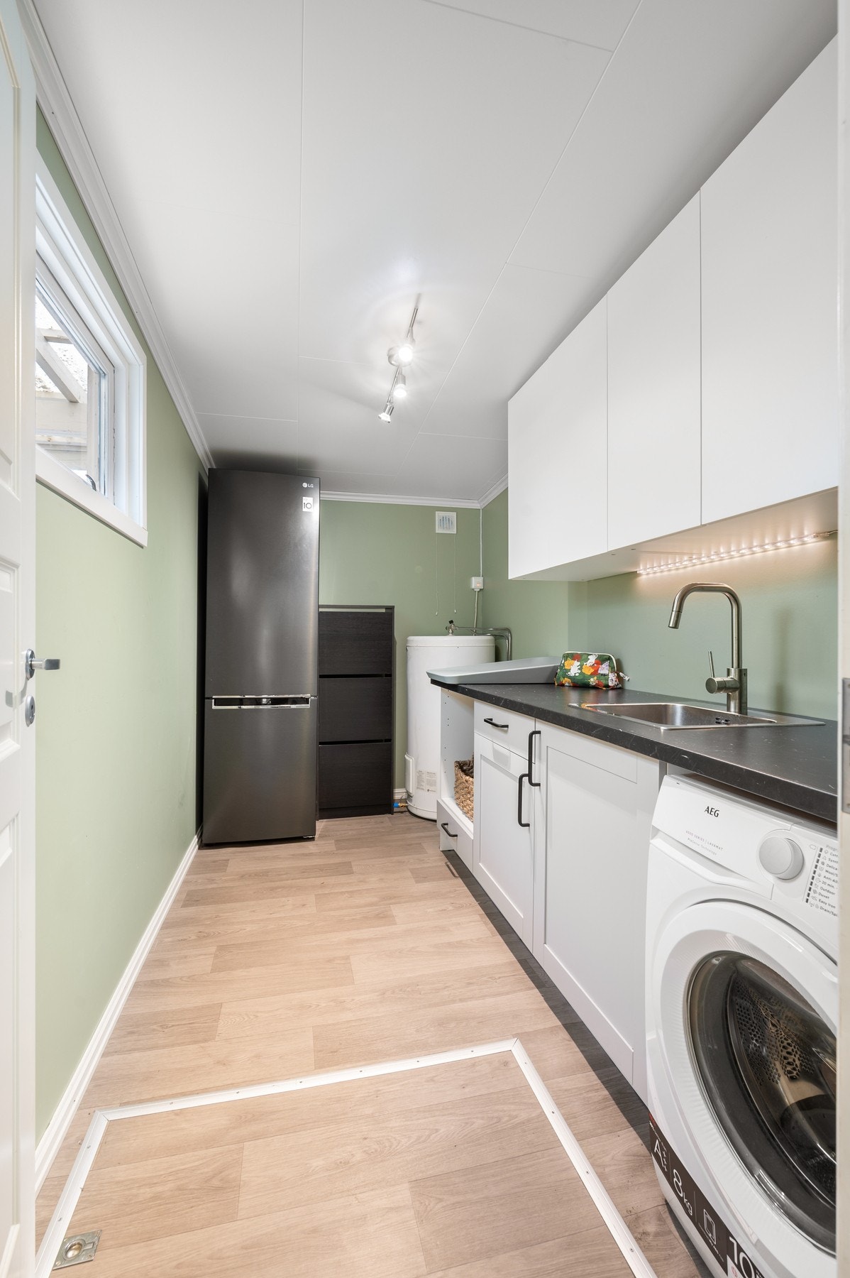 Vaskerom i det som tidligere var en bod Galleribilde