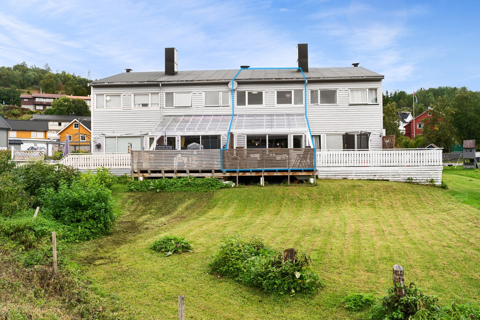 Leiligheten ligger nest innerst i rekken Galleribilde