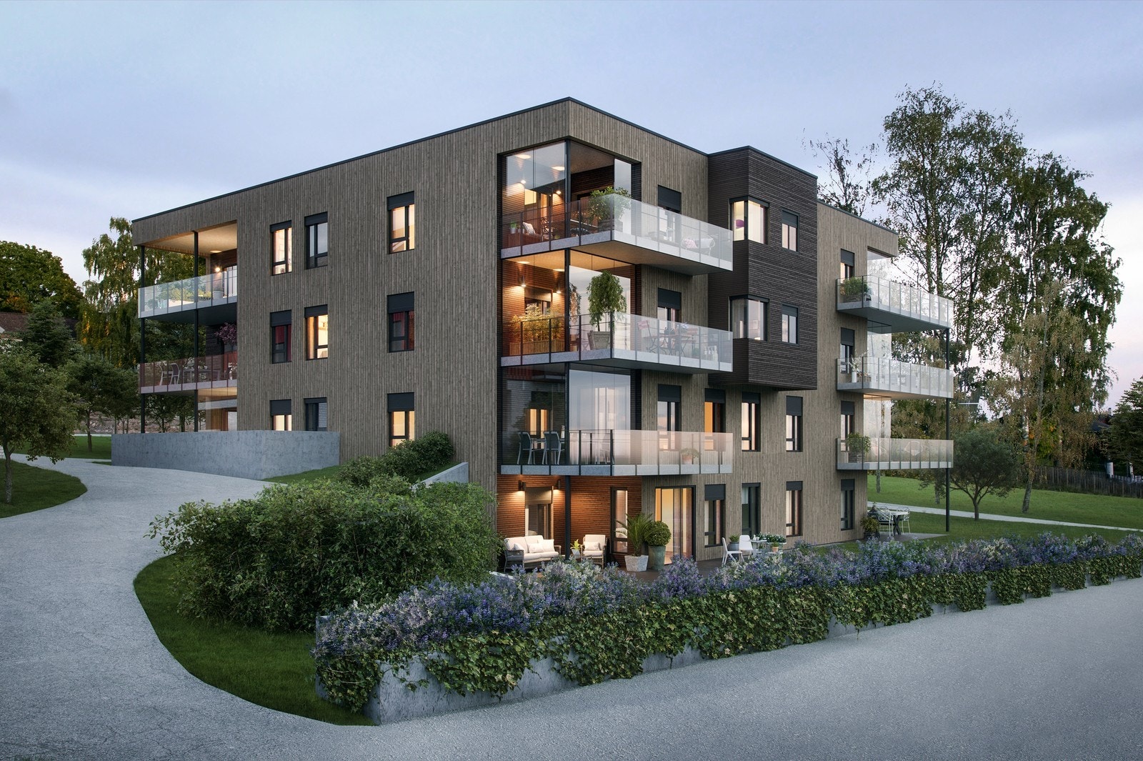 Illustrasjon av ferdig fasade* avvik vil forekomme Galleribilde