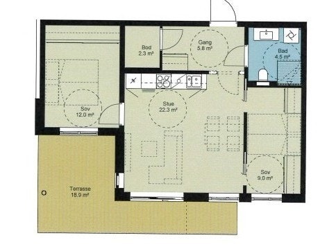 Plantegning. Ikke målbar Galleribilde