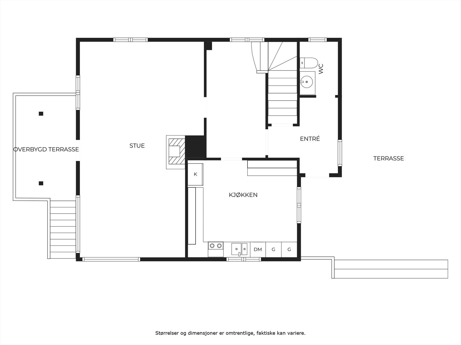 Plantegning 1.etg. Galleribilde