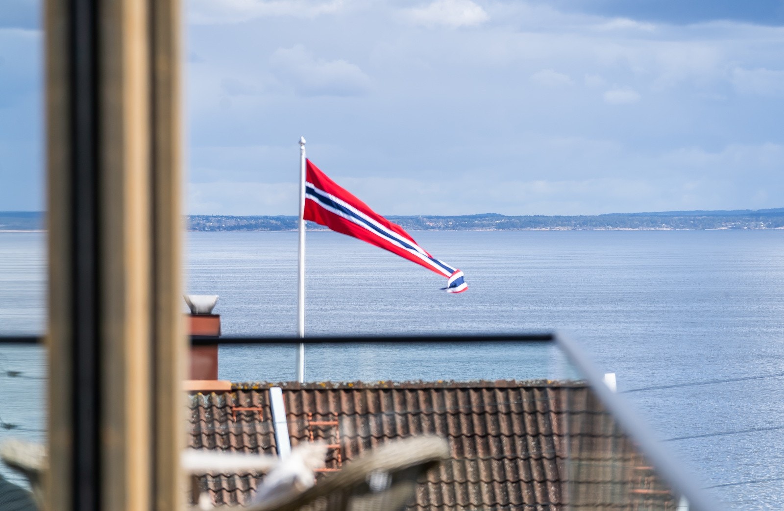 Utsikt fra balkong Galleribilde