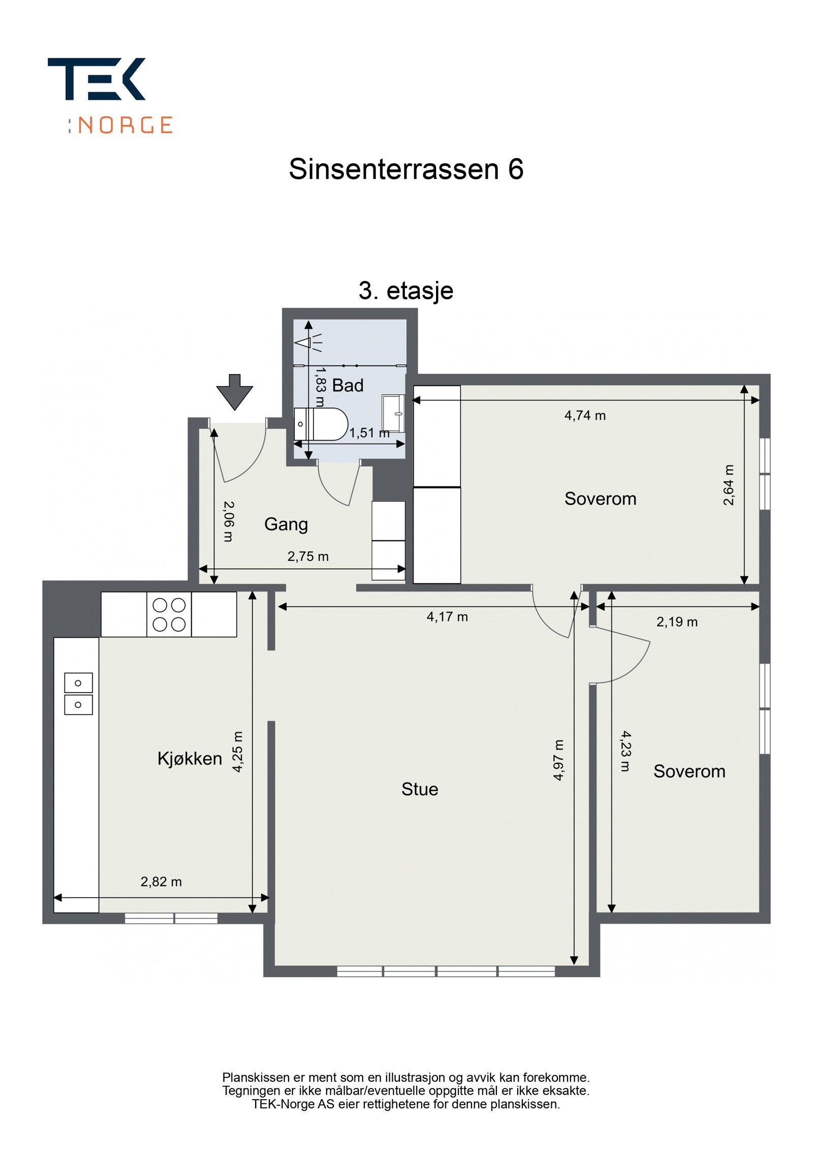 Plantegning Galleribilde
