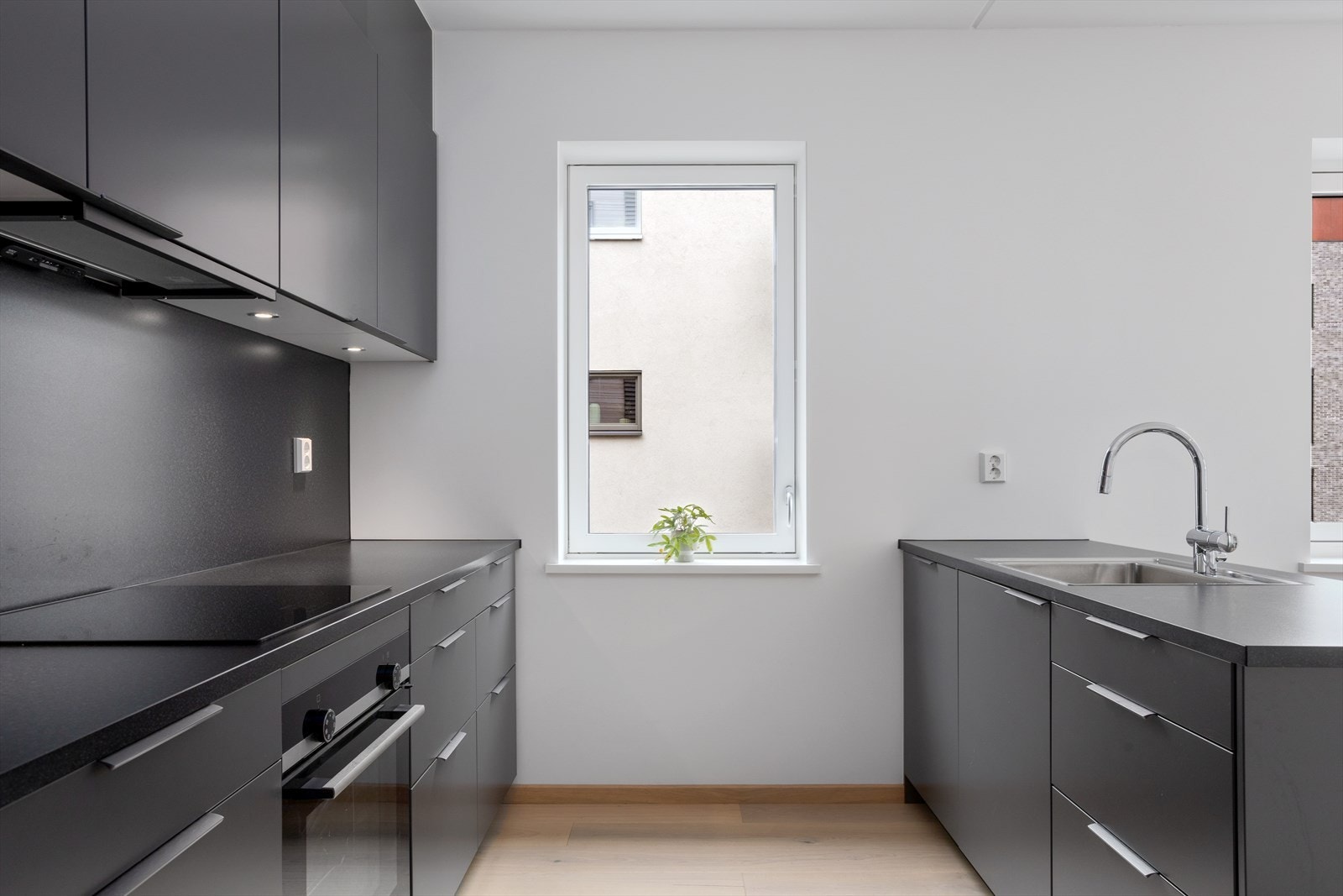 Vindu på kjøkkenet Galleribilde