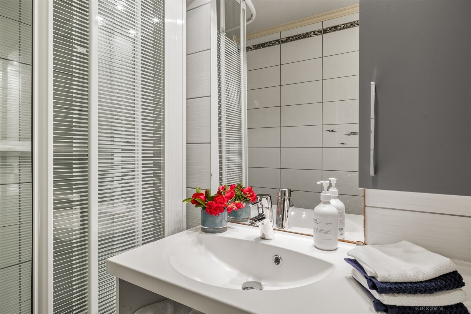 Badet ble oppgradert i 2012 og fremstår som moderne og delikat. Galleribilde