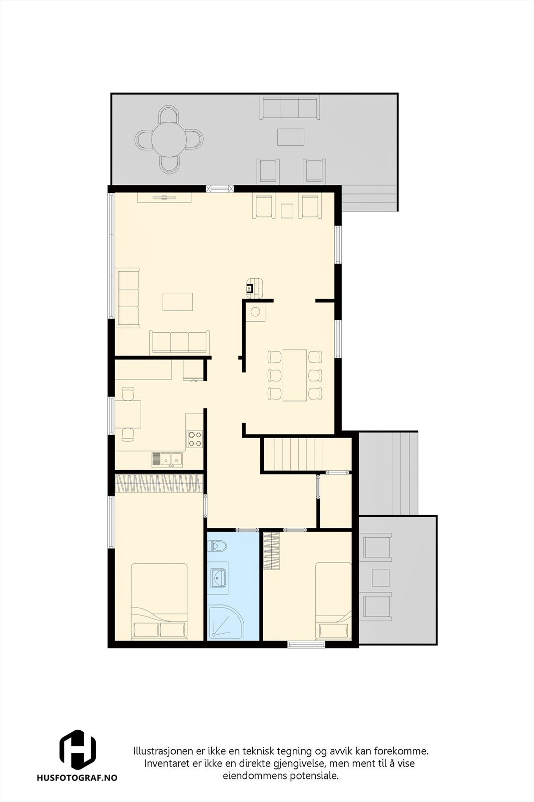 Plantegning 1.etasje. Galleribilde