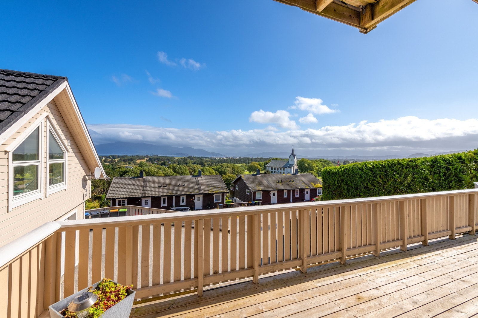 Utsikt fra terrassen Galleribilde