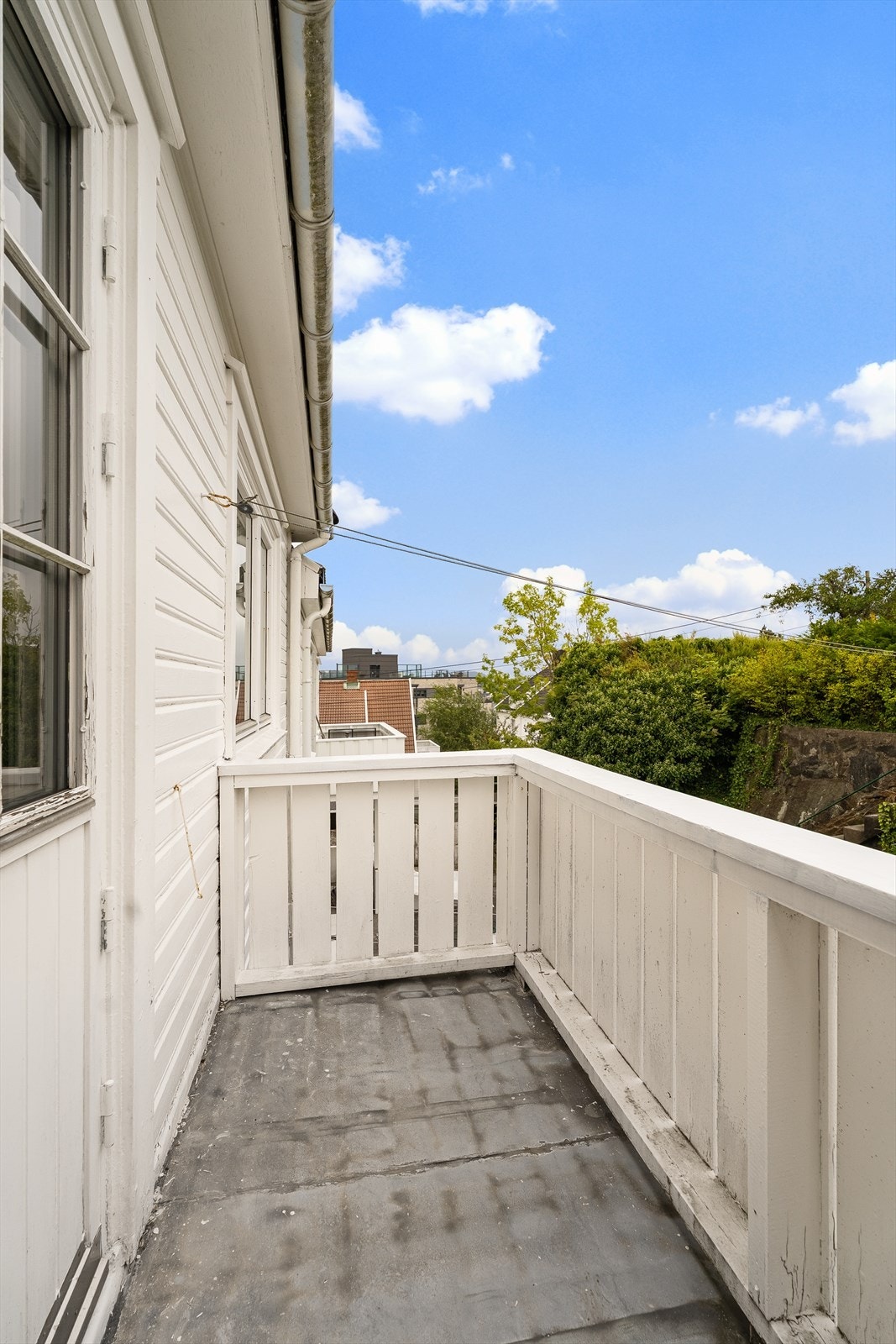 Balkong fra andre etasje. Galleribilde