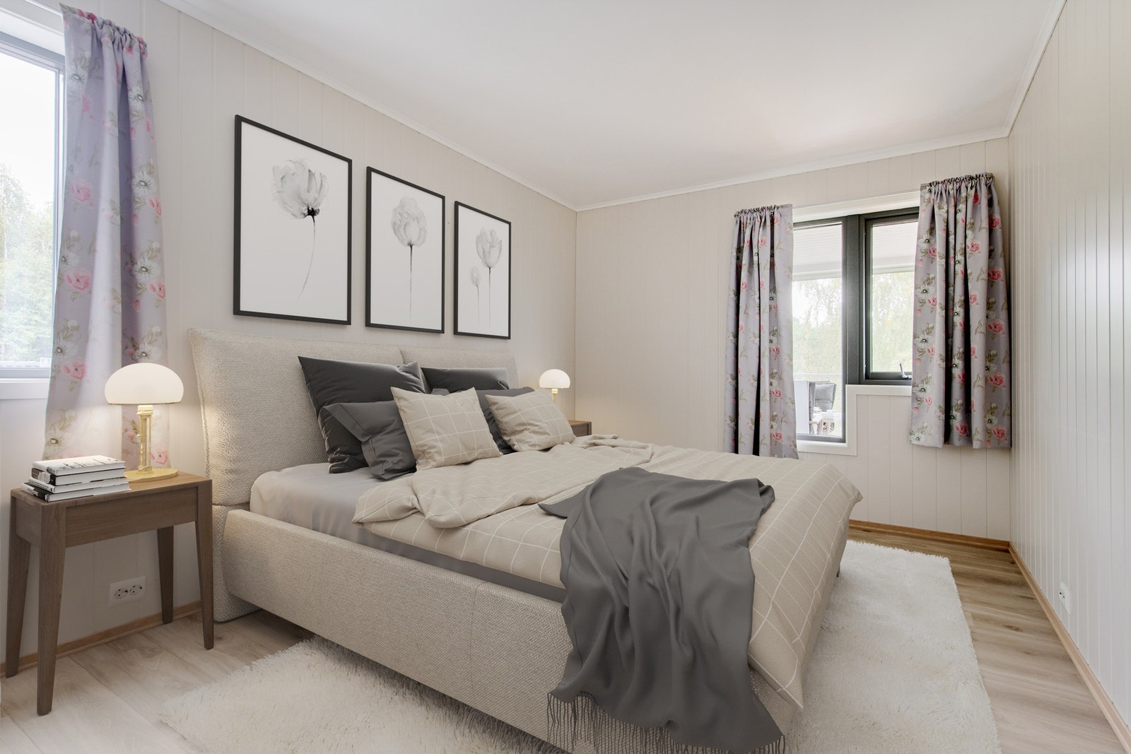 Leiligheten har 2 lune soverom, begge innehar skyvedørsgarderobe for god oppbevaring Galleribilde