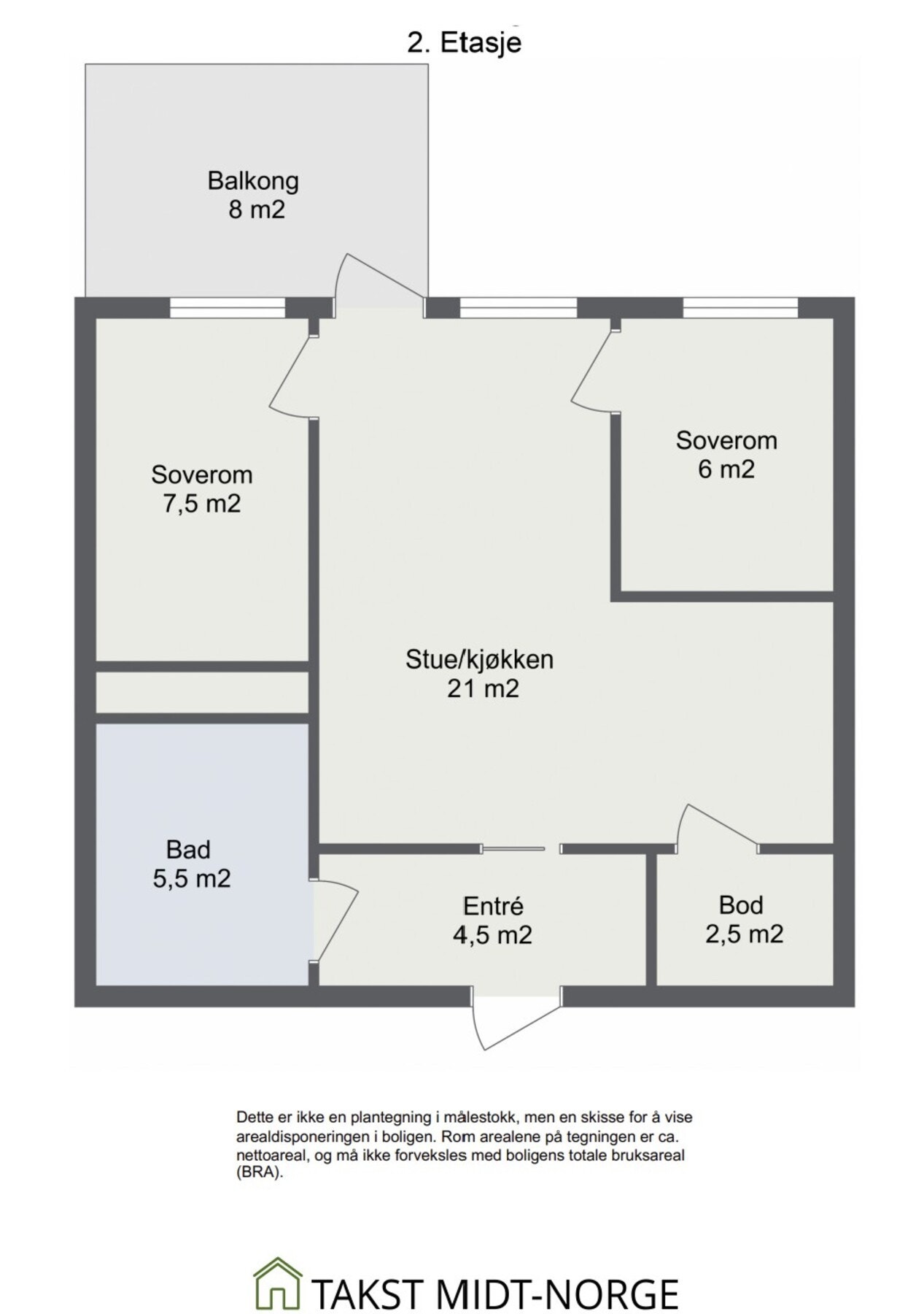 Plantegning - 2. etasje Galleribilde