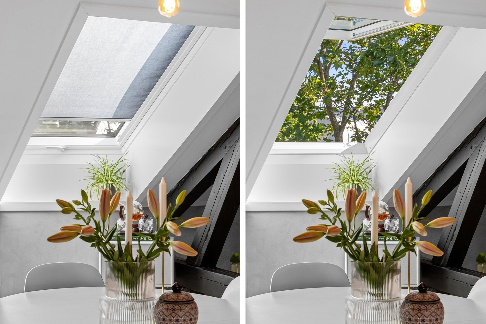 Alle vinduene (og tak) ble skiftet i 2024 og har solskjerming. Galleribilde