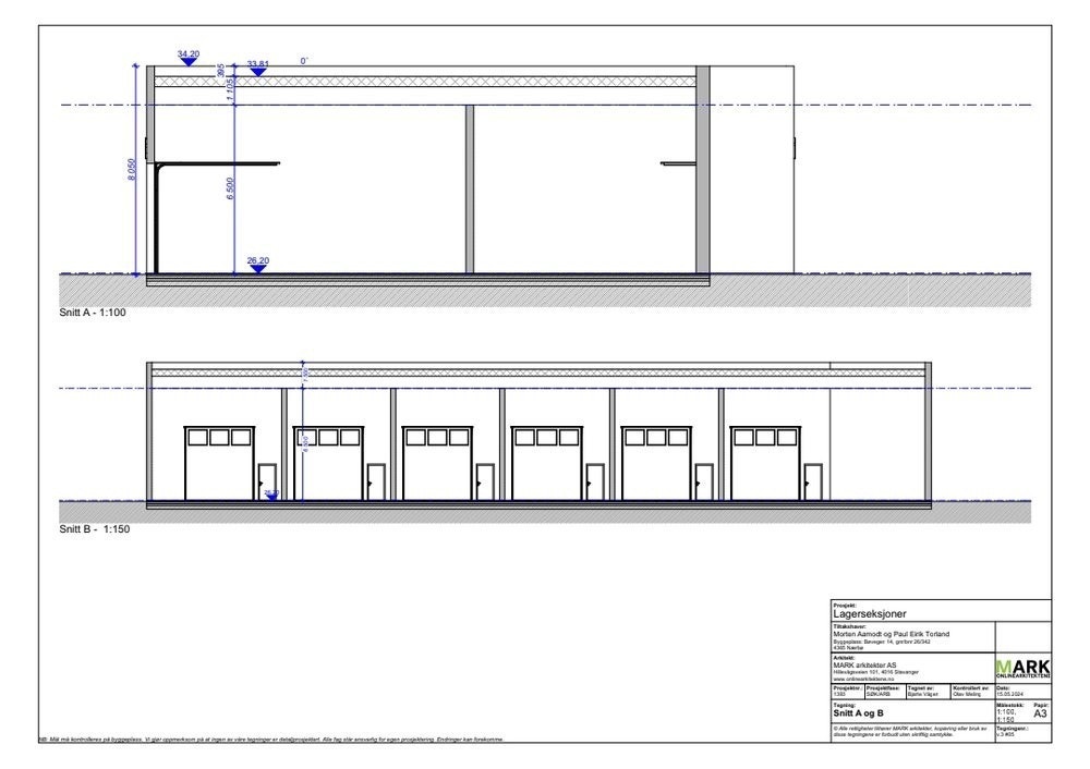 God takhøyde og mulighet for mesanin, hems. Galleribilde