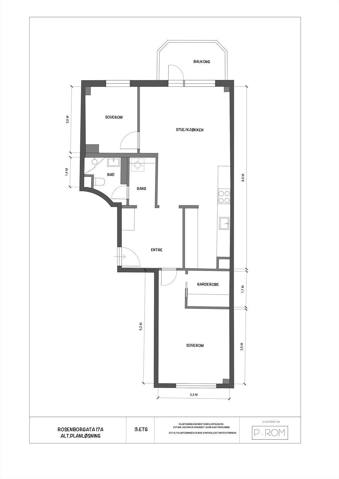 Alternativ plantegning. Galleribilde