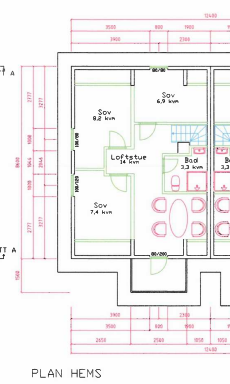 Plan 2. etasje (bod mangler) Galleribilde