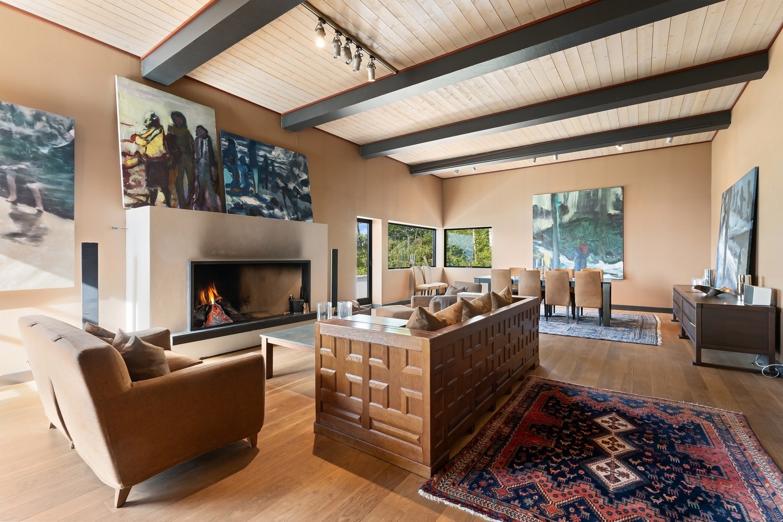 Hovedenhet - Innbydende stue med delikate fargevalg. Galleribilde