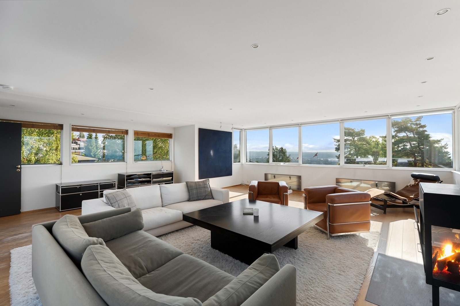 Store vindusflater med vakker utsikt i alle retninger. Galleribilde