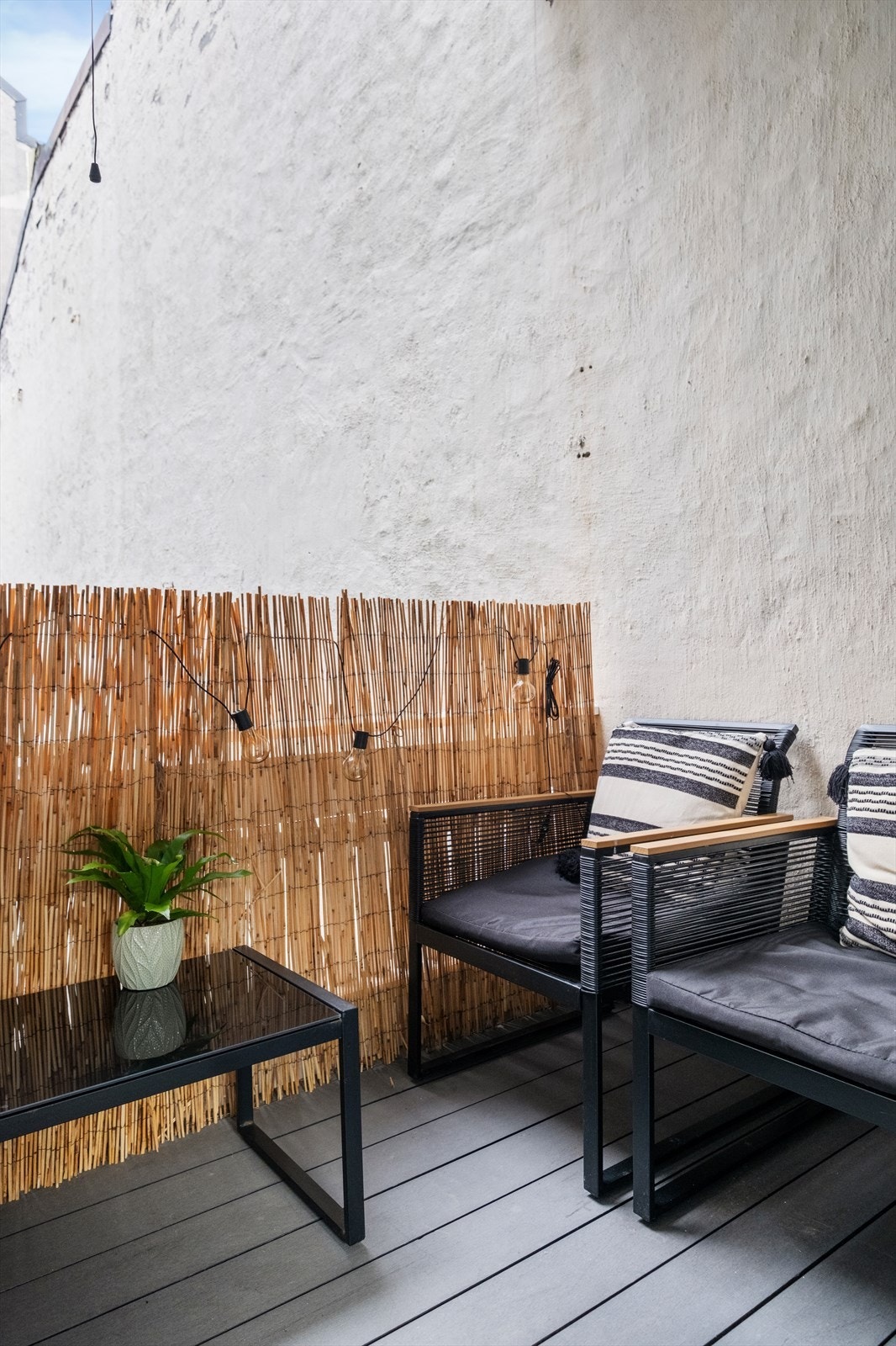 Trivelig balkong Galleribilde