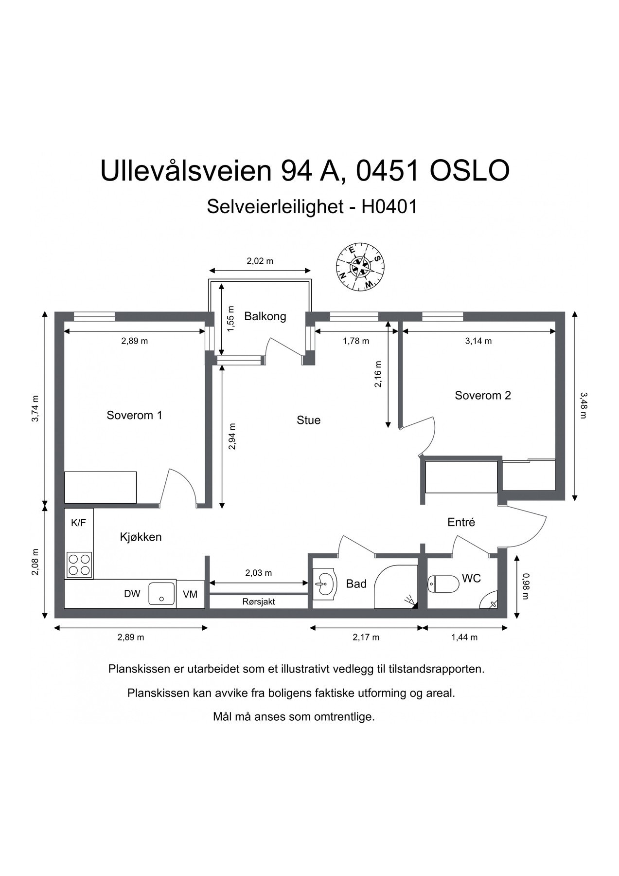 Leiligheten ligger i byggets 3. etasje og har en praktisk planløsning med gode rom. Galleribilde