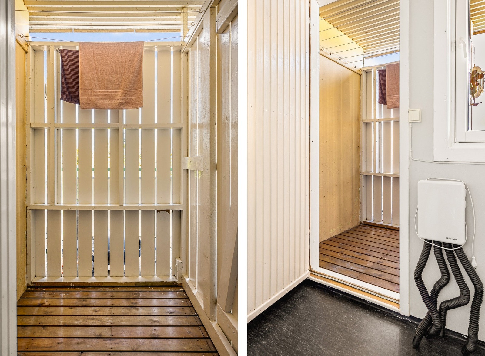 Det er adkomst til boden fra vaskerommet. Galleribilde