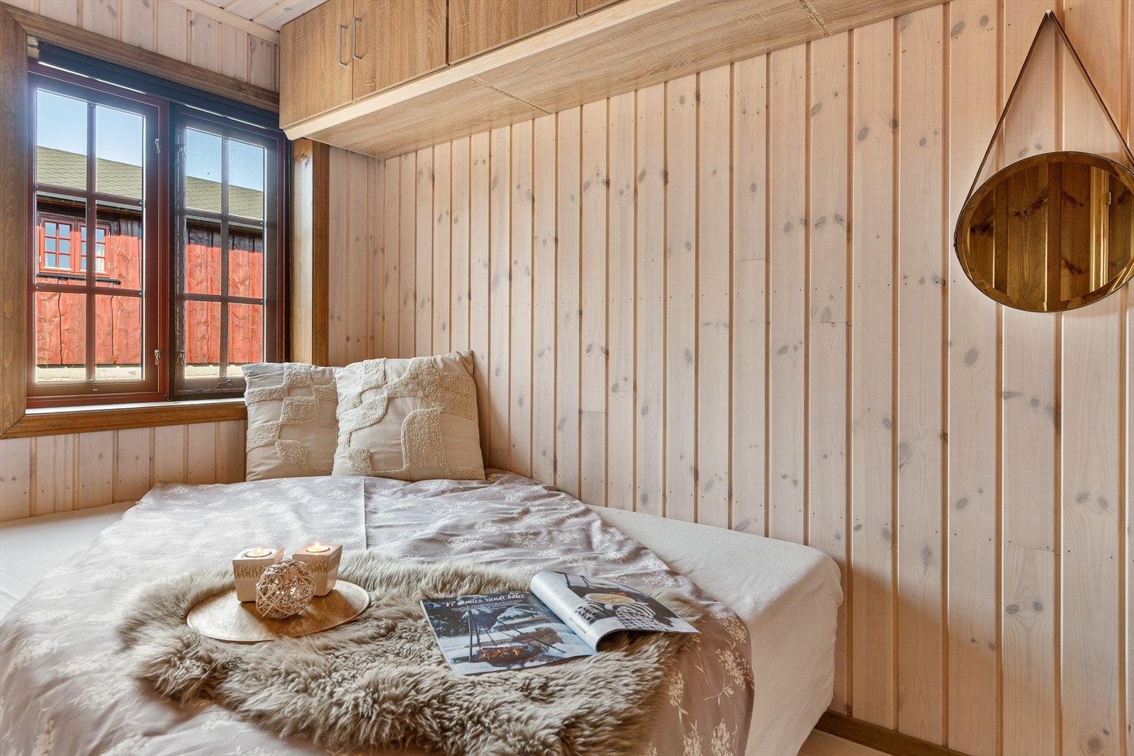 Hytta har tre soverom Galleribilde