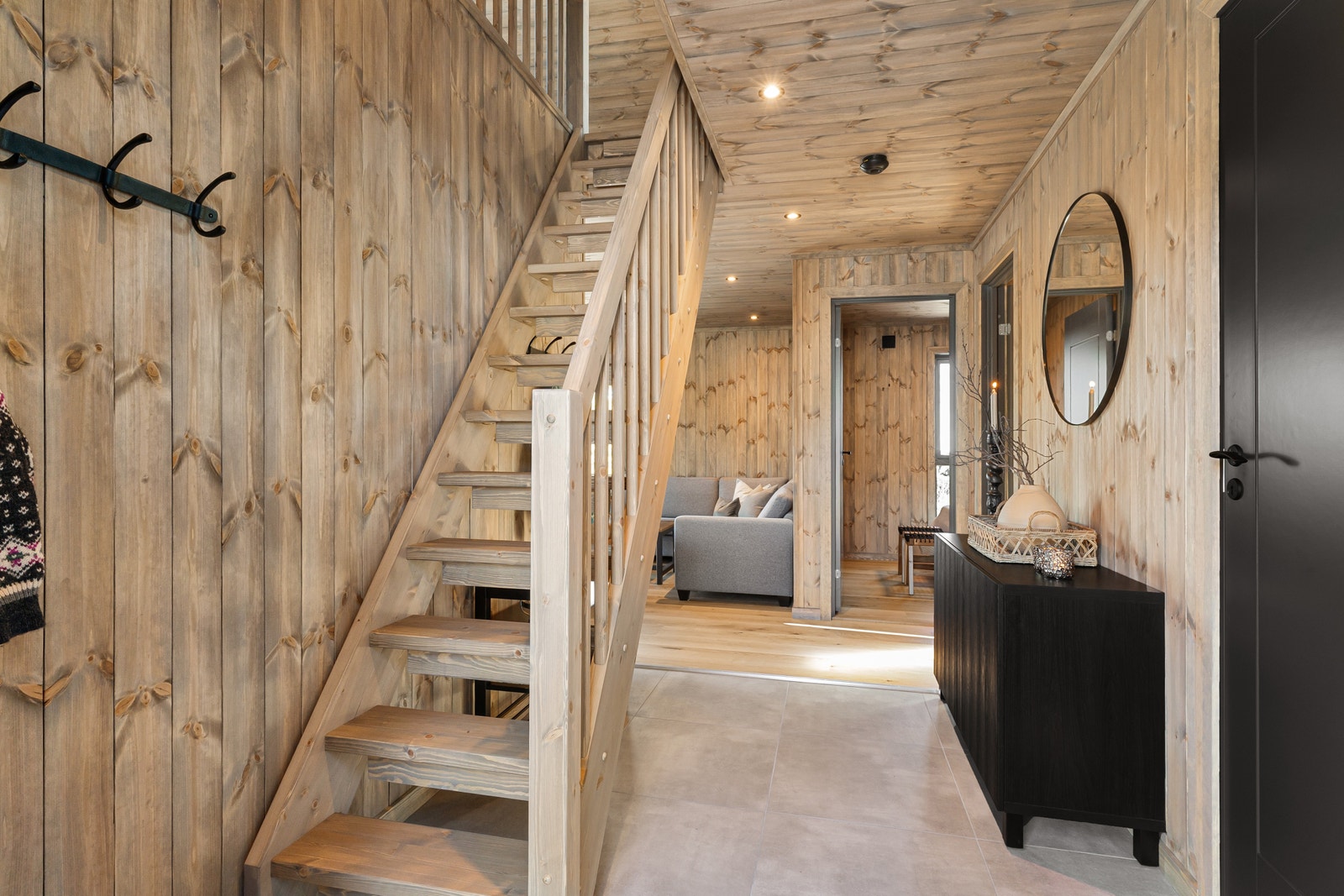 Interiørbilde fra tilsvarende hytte i reisverk.
Avvik vil forekomme Galleribilde