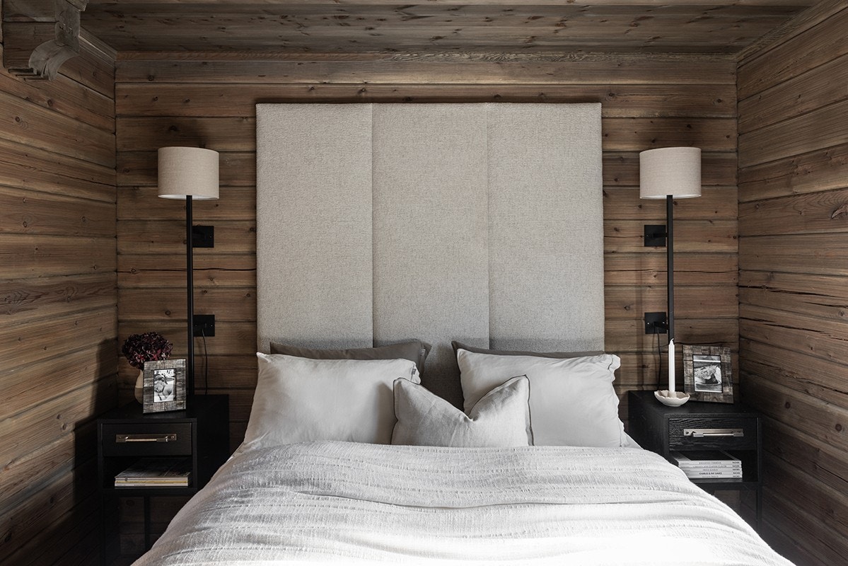 Interiørbilde fra soverom 1 etj i tilsvarende hytte i reisverk
Avvik vil forekomme Galleribilde