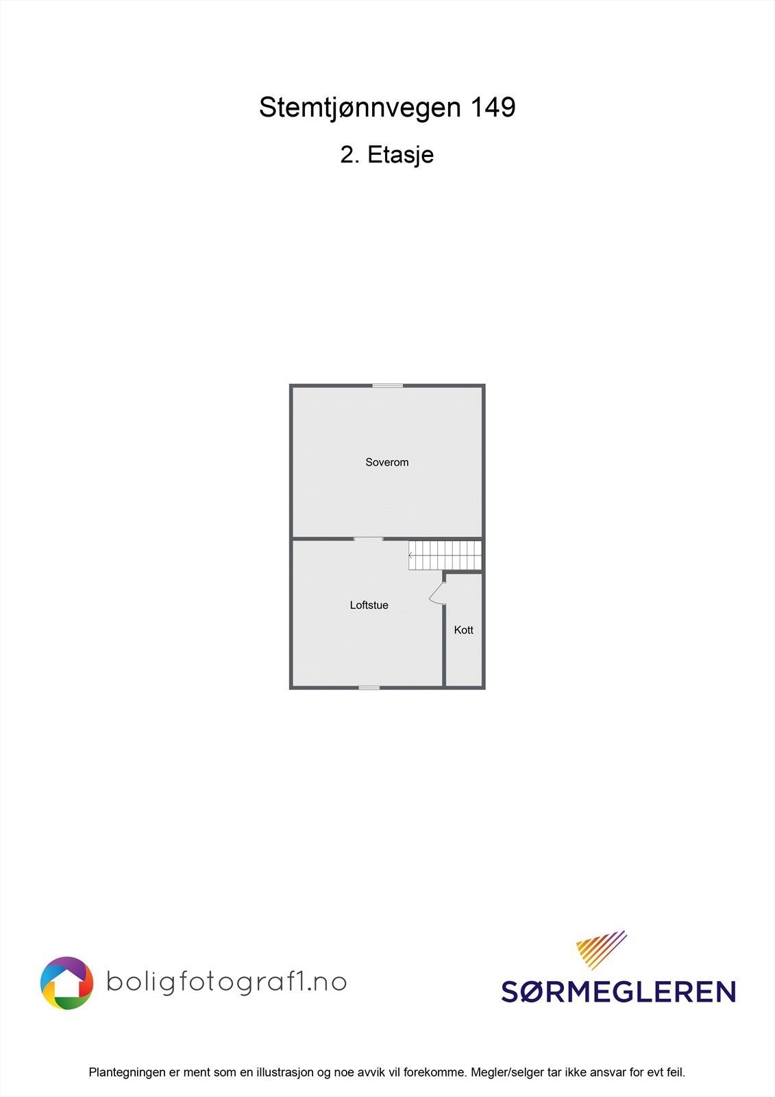 Plantegning 2. etasje Galleribilde