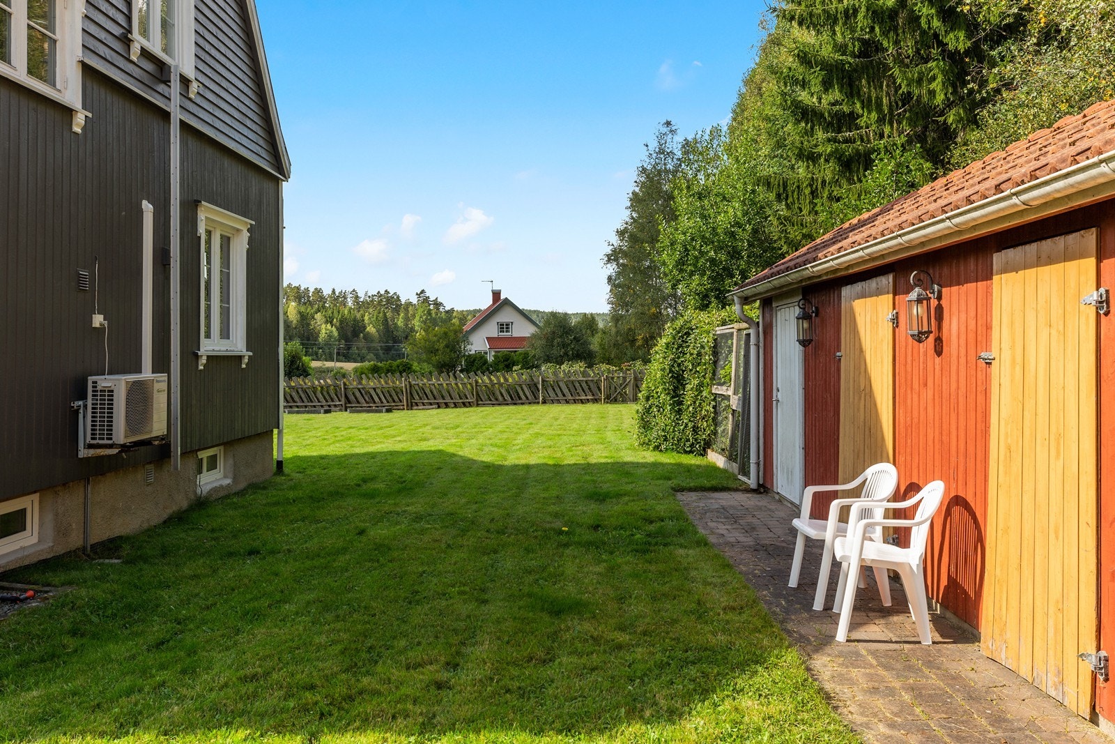 Redskapsskjul og bodplass. Galleribilde