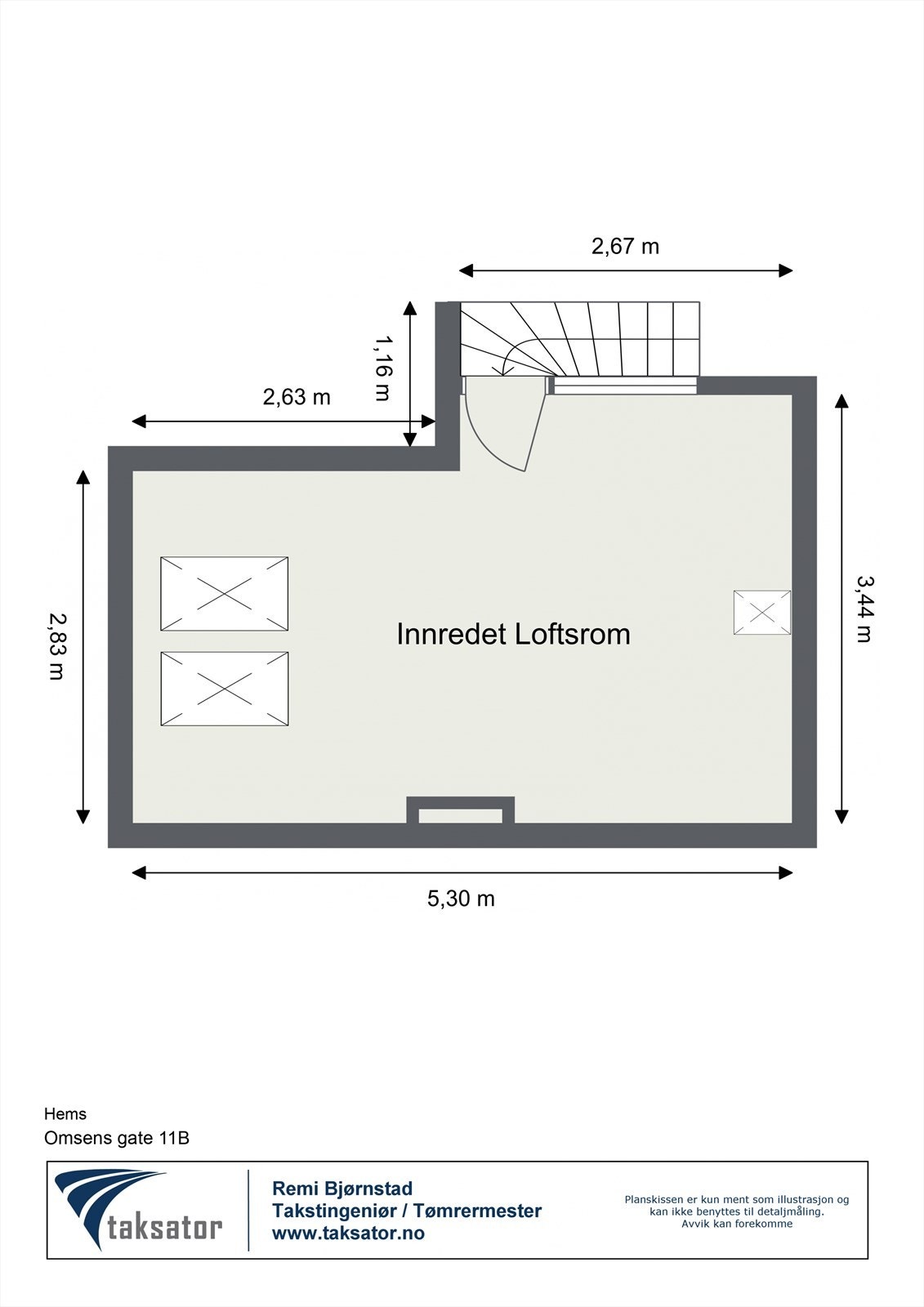 Plantegning- Hems Galleribilde