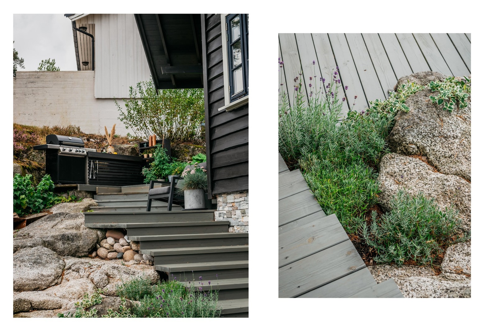 Trivelig utekjøkken på egen avsats, med panoramautsikt! Galleribilde