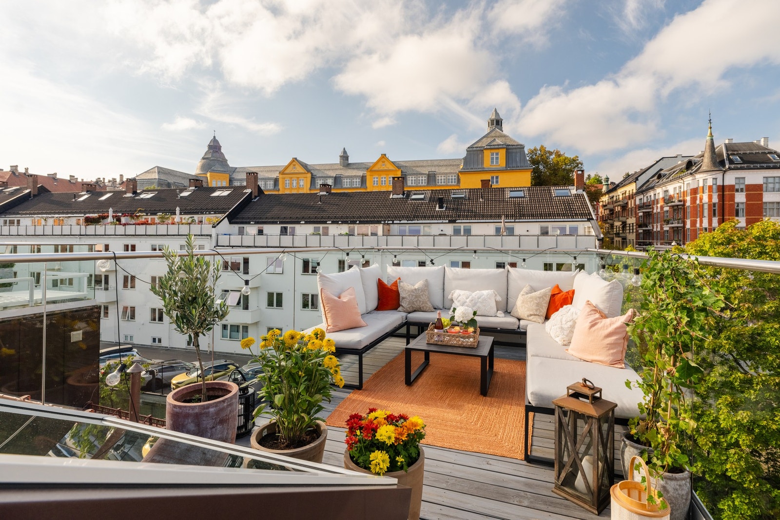 Svært solrik takterrasse på 11 kvm. Galleribilde