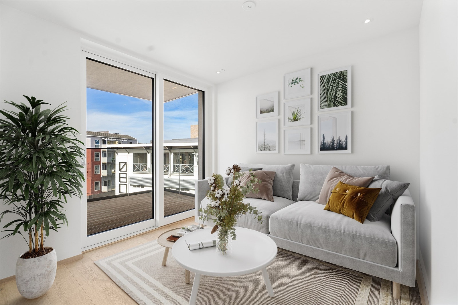 Velkommen til denne splitter nye leiligheten på Tangen 27. Her kan du flytte rett inn. ( Bildet er digitalt stylet/ møblert ) Galleribilde