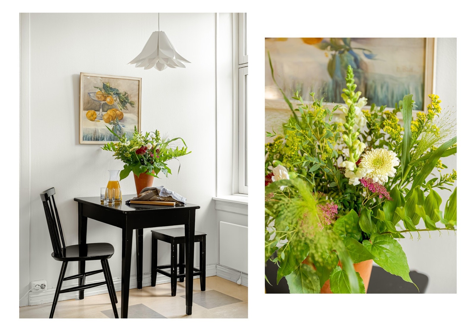 Ved vinduet kan du sitte og nyte frokosten, om du vil. Galleribilde