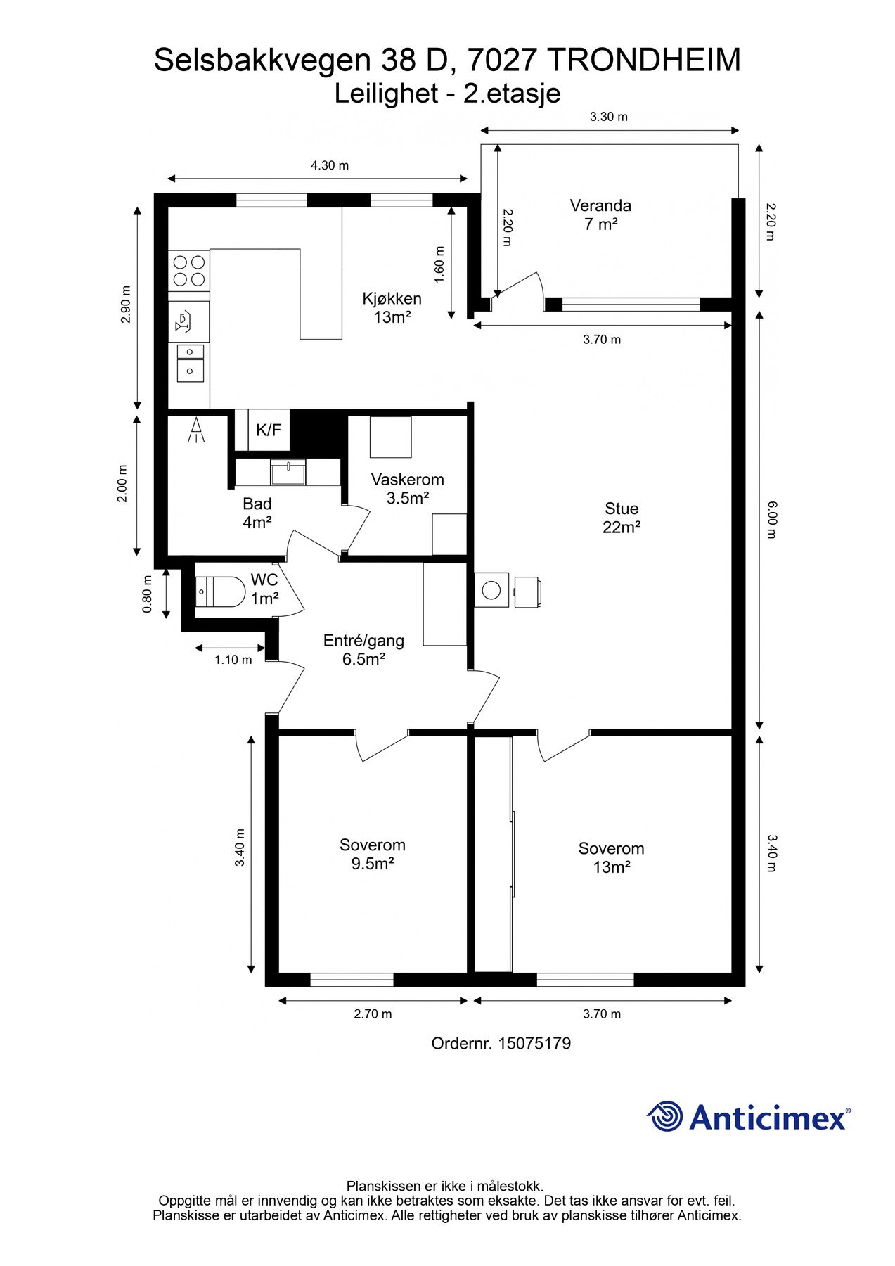 Plantegning - 2. etasje Galleribilde