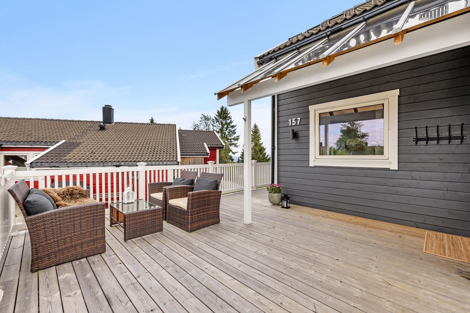 Fasaden ble malt i 2021/22. Galleribilde