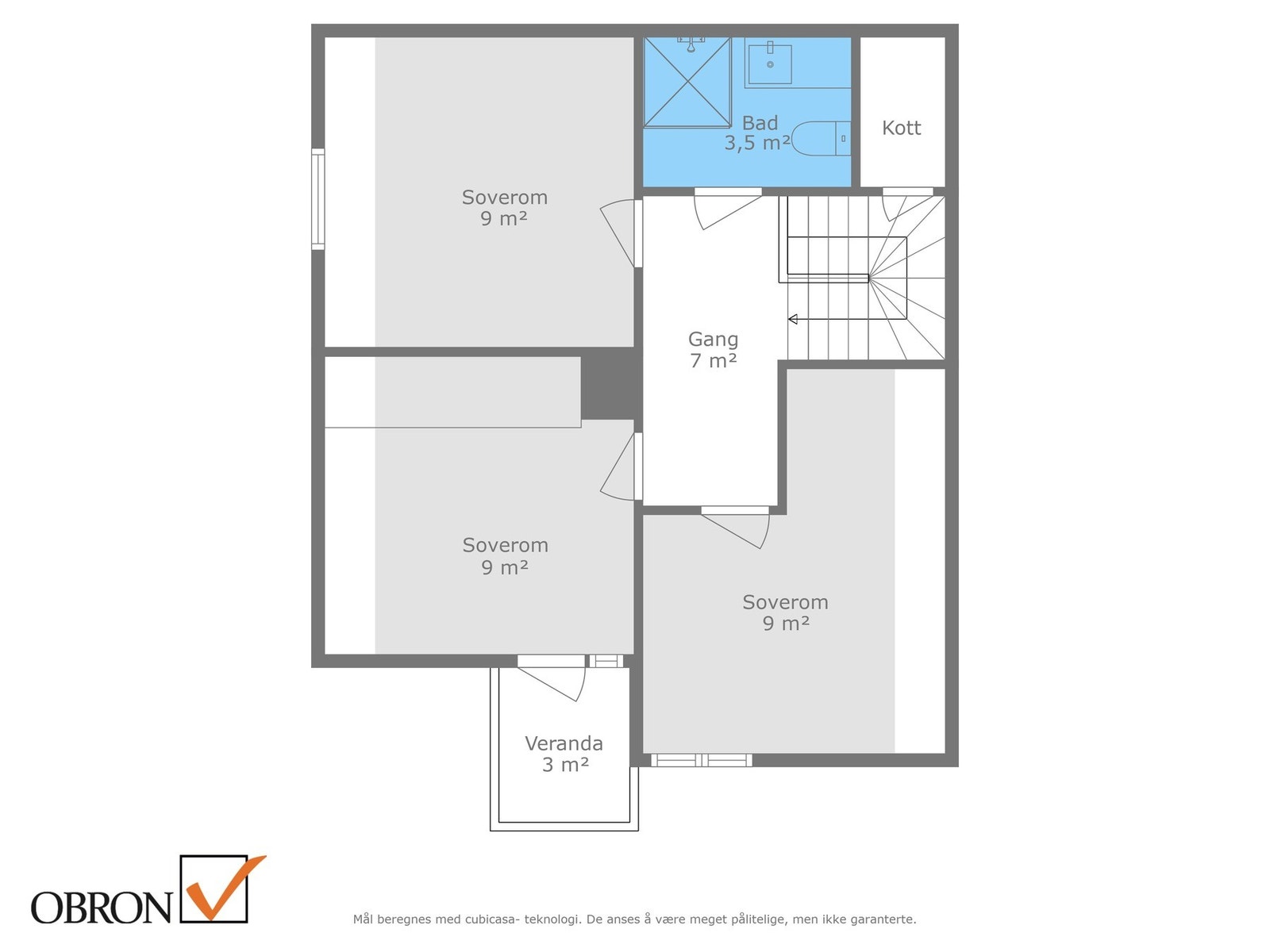 Planskisse 2. etasje. Galleribilde