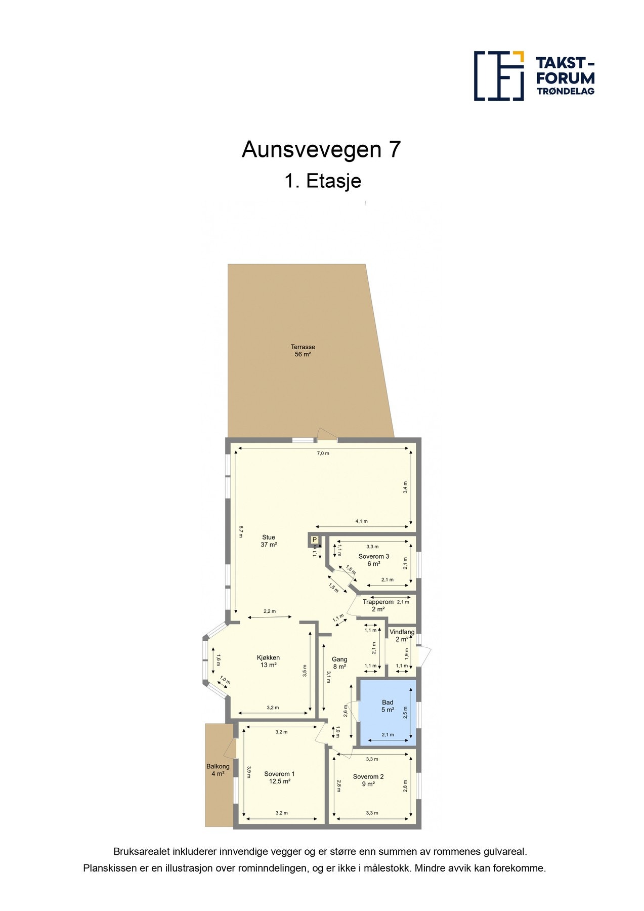 Plantegning 1.etasje Galleribilde