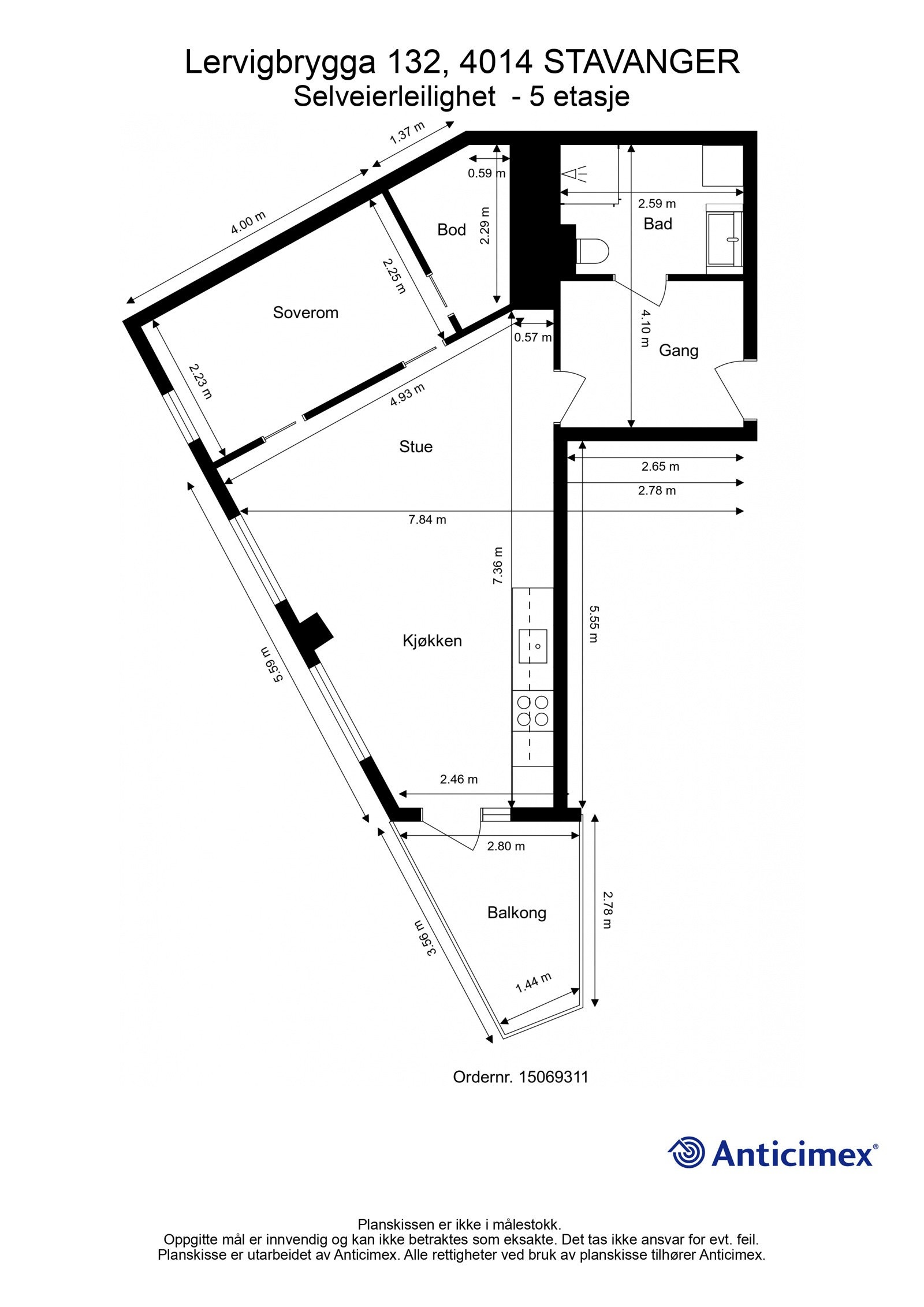 Plantegning | Lervigbrygga 132 Galleribilde